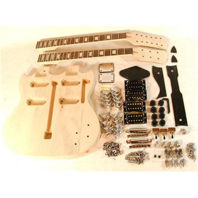 Guitare Electrique Double Manche 6 12 Cordes A Finir Soi Meme Montage Peinture Guitare Electrique Top Prix Fnac