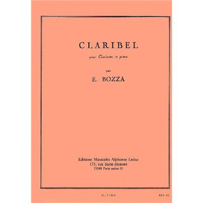 Claribel Pour Clarinette Et Piano Par Bozza