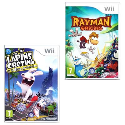Rayman Origins + Lapins Crétins : la Grosse Aventure (Wii)