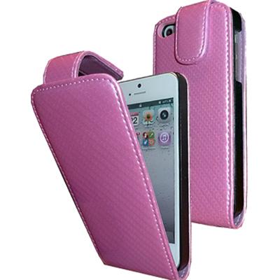Etui Carbone rose pour iPhone 5