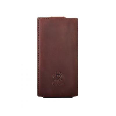 Bugatti FlipCase - Beschermhoes voor mobiele telefoon - echt leer - bruin - voor Samsung Galaxy S III