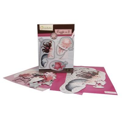 Avenue Mandarine - Puzzles de 23 à 28 pièces : 3 puzzles géants : Sirènes