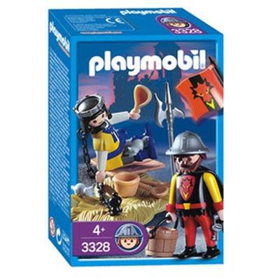 Playmobil - 3328 - Prince prisonnier et garde du Roi