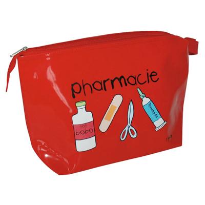 Trousse Vinyle ''Pharmacie'' Rouge