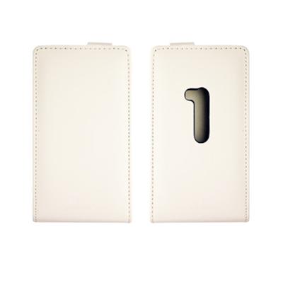 Etui Housse Slim aspect Satin Blanc Lumia 920 Noki