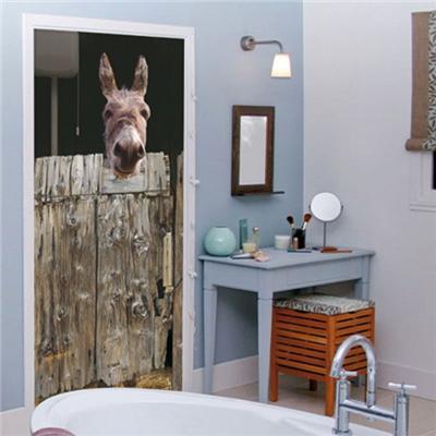 plage - Sticker de Porte Ane
