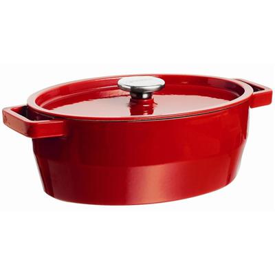 Cocotte Ovale Slow Cook 5.8 L - 33 cm Rouge