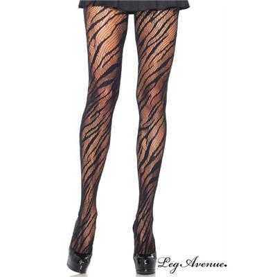 Collant Zèbre Noir Leg Avenue