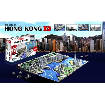 Diset - Puzzle 4D Cityscape - 1100 pièces : Hong Kong, Chine