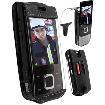 Krusell Dynamic - Beschermhoes voor mobiele telefoon - PVC - zwart/grijs - voor Nokia 5330 Mobile TV edition, 5330 XpressMusic