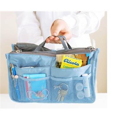Pochette de rangement tablettes et accessoires pour grand sac à main - Couleur Bleue