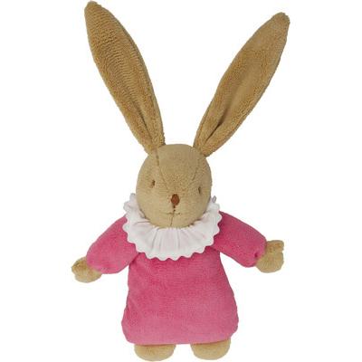 Lapin Musical Nid D'ange Fuchsia 25cm