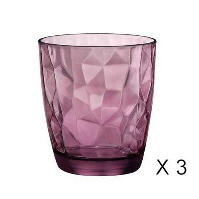 ZABEL - Boite 3 Gobelets Rouge 30cl