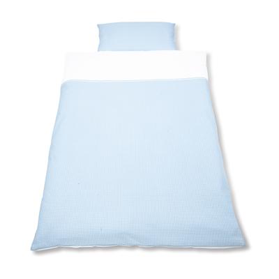 PINOLINO Vichy carreau bleu - Linge de lit, 2 pièces