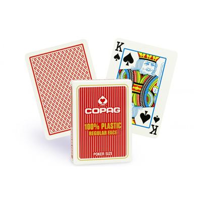 Copag - Cartes de Poker - Jumbo : Rouge