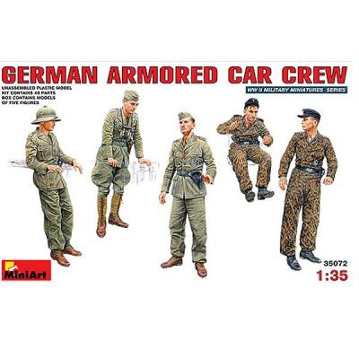 Mini Art - Figurines 2ème Guerre Mondiale : Equipage de véhicule blindé allemand
