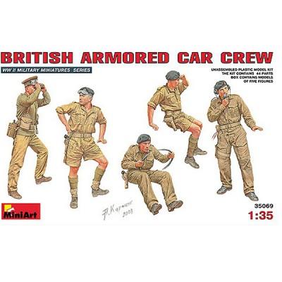 Mini Art - Figurines 2ème Guerre Mondiale : Equipage de véhicule blindé britannique