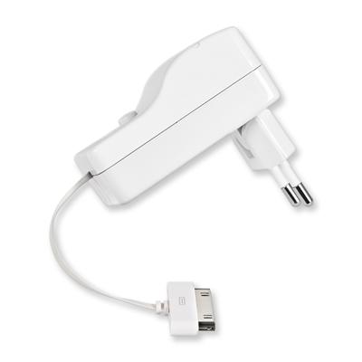 Chargeur rétractable secteur iPhone et iPod - BlancLongueur: 0.79m