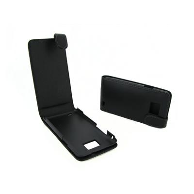 Housse à clapet vertical pour Samsung Galaxy S2 et S2 Plus - Noir