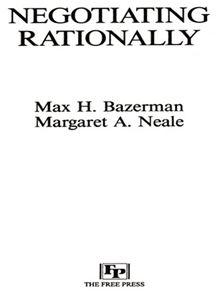 Negotiating Rationally - 1