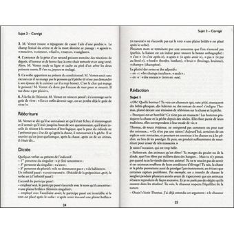 Annales corrigées Vuibert brevet Français