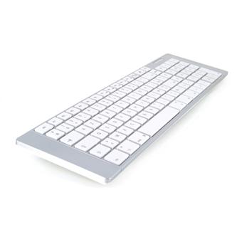 Mobility Lab USB Clavier français AZERTY filaire pour Mac – blanc et argenté