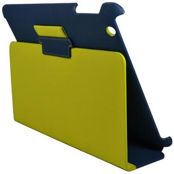 Halterrego Etui Support H. pour iPad 2 & Nouvel iPad - Bleu & Jaune