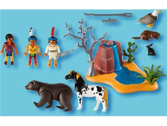 Playmobil 5252 Enfants indiens avec animaux - Playmobil - Achat
