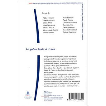 La gestion locale de l'islam n°62 troisieme trimestre 2006
