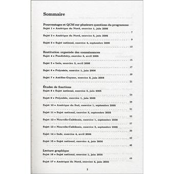 Annales corrigées Vuibert Bac Mathématiques ES obligatoire et spécialité