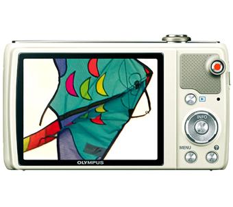 Olympus VR-360 - Appareil photo numérique - compact - 16.0 MP - 720 p - 12.5x zoom optique 34.9 Mo - blanc