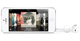 Apple iPhone 5 - 4G smartphone / Mémoire interne 16 Go - Écran LCD - 4" - 1 136 x 640 pixels - rear camera 8 MP - blanc et argent