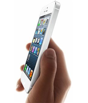 Apple iPhone 5 - 4G smartphone / Mémoire interne 16 Go - Écran LCD - 4" - 1 136 x 640 pixels - rear camera 8 MP - blanc et argent