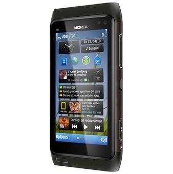 Nokia N8-00 - 3G smartphone - RAM 256 Mo / Mémoire interne 16 Go - microSD  slot - écran OEL - 3.5" - 640 x 360 pixels - rear camera 12 MP - gris foncé  - Smartphone - Achat & prix | fnac
