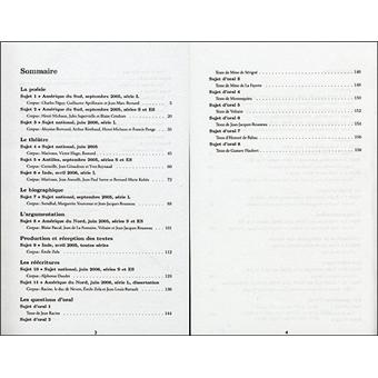 Annales corrigées Vuibert Bac Français L S ES