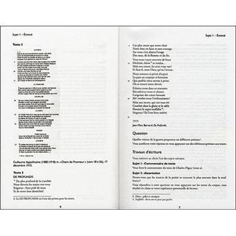 Annales corrigées Vuibert Bac Français L S ES