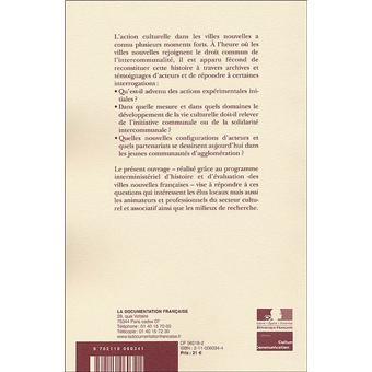 L'action culturelle dans les villes nouvelles - n 20