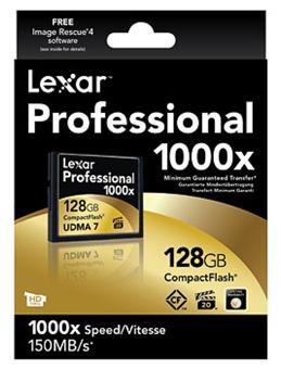 Lexar Professional UDMA - Carte mémoire flash - 128 Go - 1000x - CompactFlash