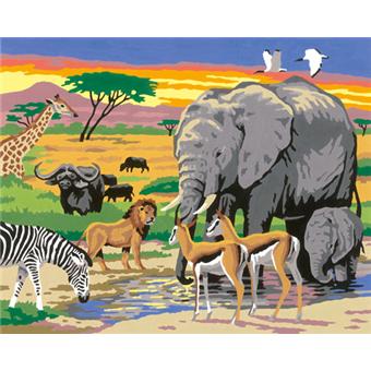 Ravensburger - Numéro d'Art grand format - Animaux d'Afrique