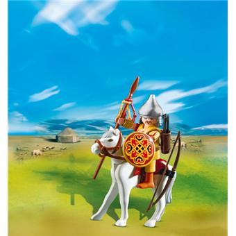 Figurine PLAYMOBIL Samouraï / Guerrier Mongol - Numéro 4745, Occasion