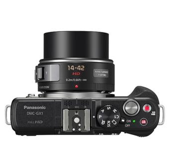 Panasonic Lumix DMC-GX1X Noir + Obj. Lumix G Vario OIS PowerZoom 14 - 42 mm f/ 3.5 - 5.6 ASPH.
