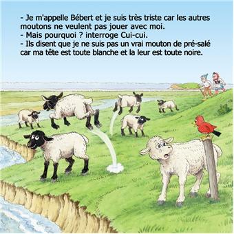 Bebert, le petit mouton blanc