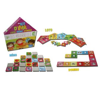 Jeu Educatif Mon Kit D Eveil Educatif Loto Memo Domino Les Maternelles Loto Memo Domino Achat Prix Fnac