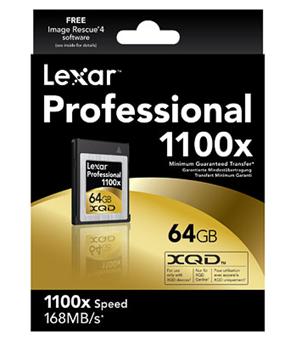 Lexar Professional Carte mémoire XQD 64 Go 1100x