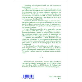 Education et croissance