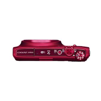 Nikon CoolPix S9500 Rouge - WiFi - Appareil photo compact