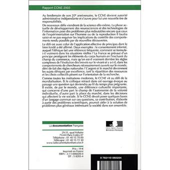 Ethique et recherche biomédicale