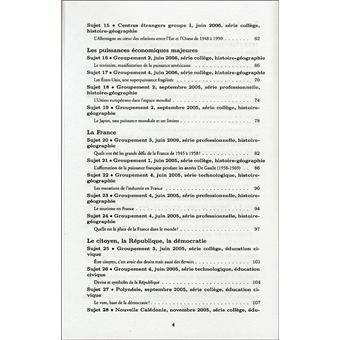 Annales corrigées Vuibert brevet Histoire-Géographie Education civique