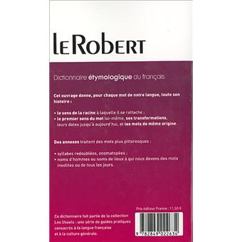 Dict Etymologique Francais Poc Poche Collectif Achat Livre Fnac