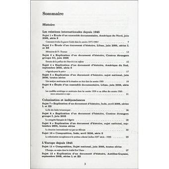 Annales corrigées Vuibert Bac Histoire-Géographie Education civique L S ES